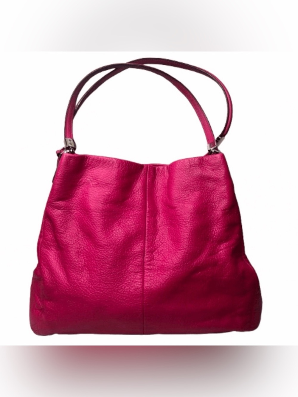 Coach Fuchsia Pink Leather Shoulder Bag